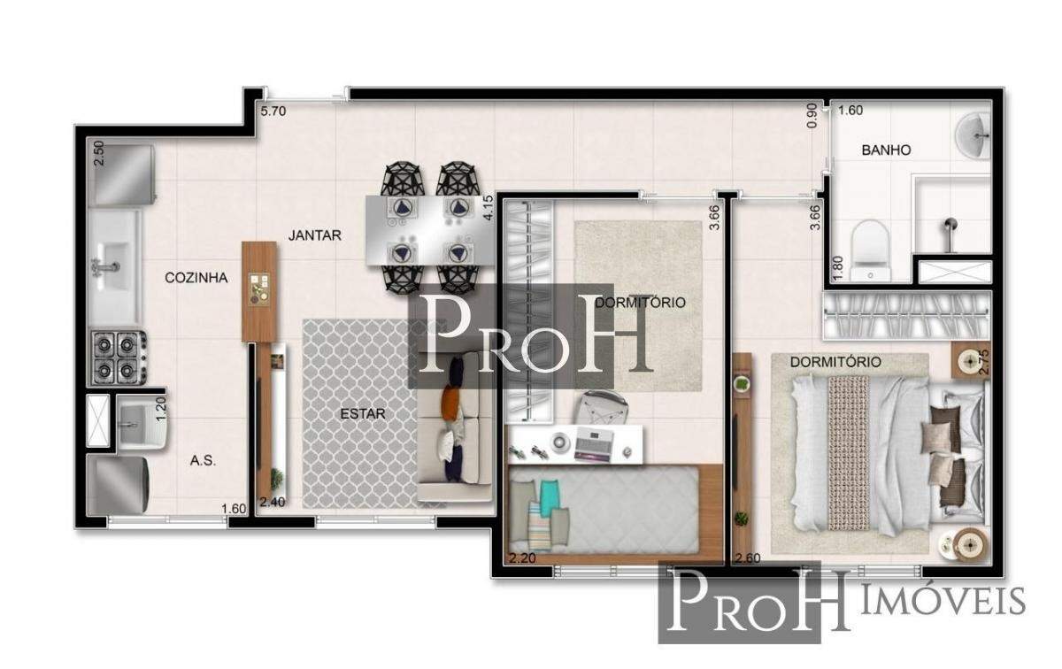 Apartamento à venda com 2 quartos, 44m² - Foto 18
