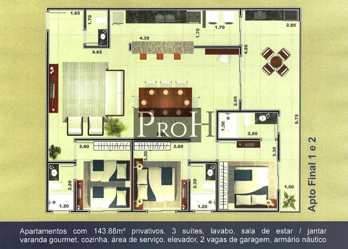 Apartamento, 3 quartos, 143 m² - Foto 8