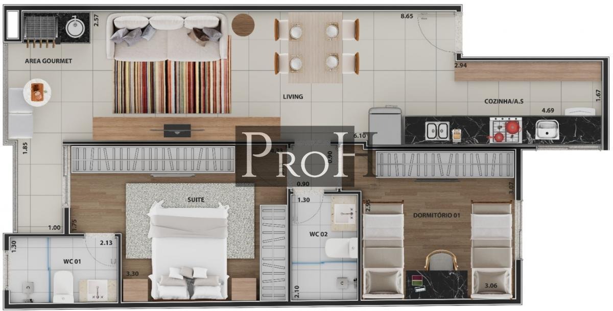 Apartamento, 2 quartos, 65 m² - Foto 7