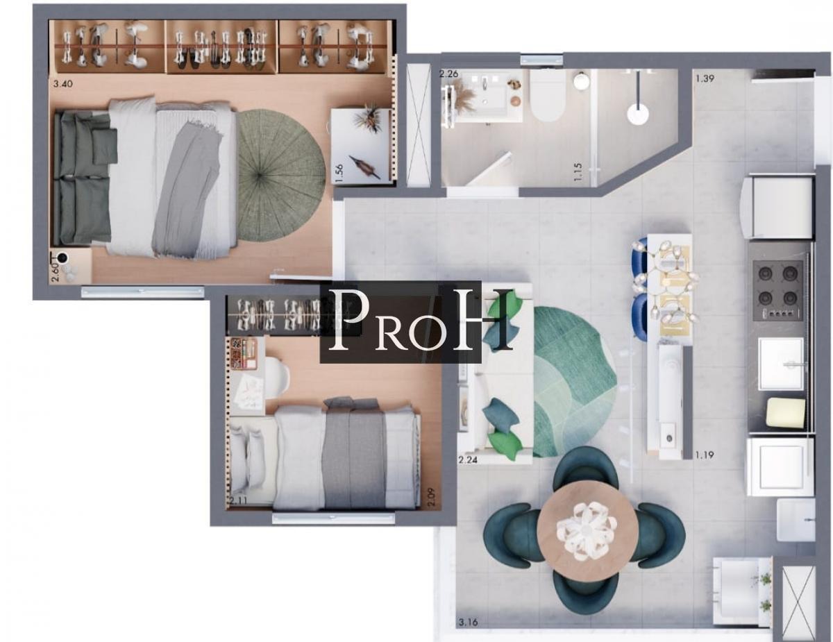 Apartamento, 2 quartos, 37 m² - Foto 20