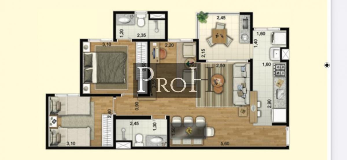 Apartamento, 3 quartos, 65 m² - Foto 14