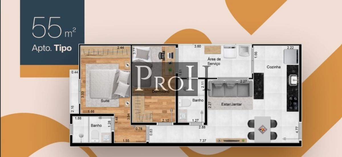 Apartamento, 2 quartos, 55 m² - Foto 10