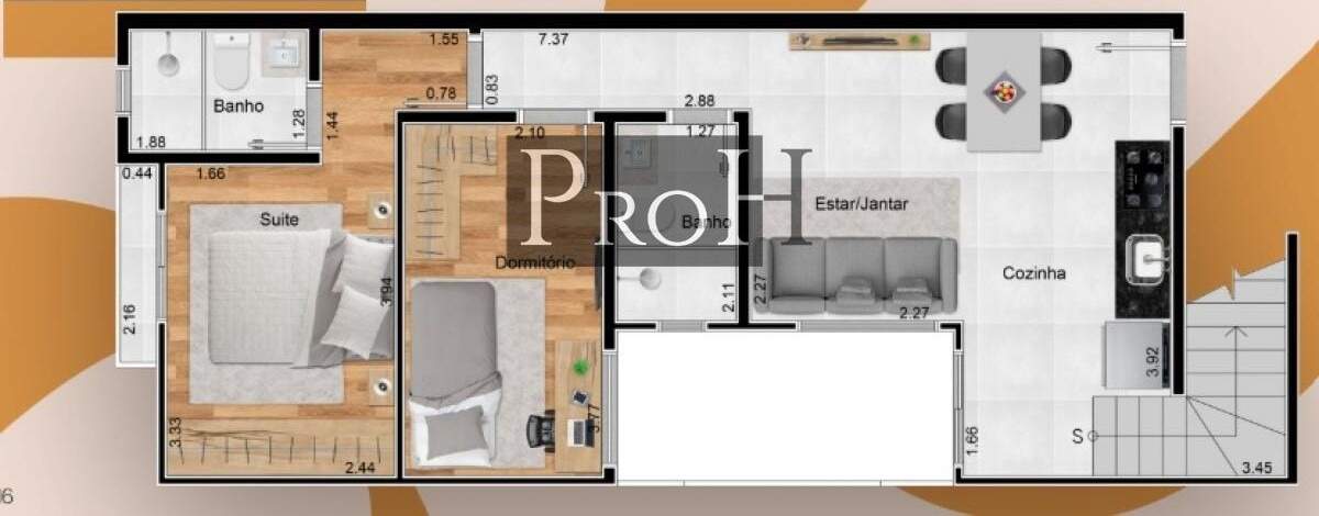 Cobertura, 2 quartos, 100 m² - Foto 10