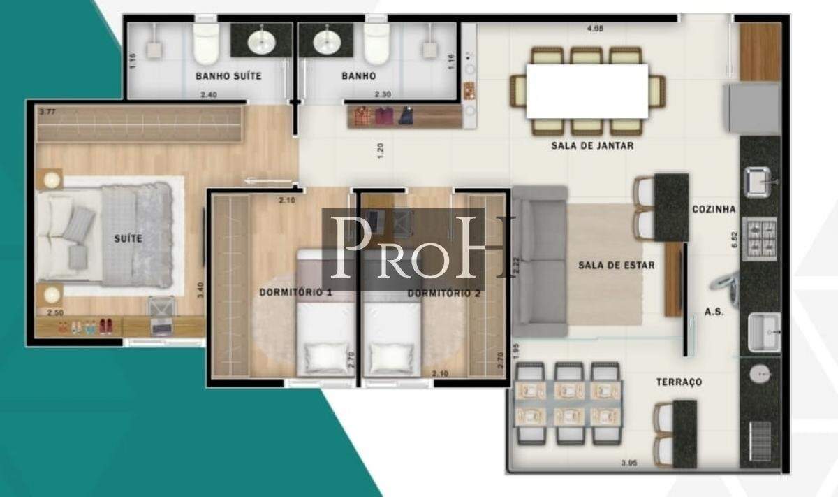 Apartamento, 3 quartos, 65 m² - Foto 8