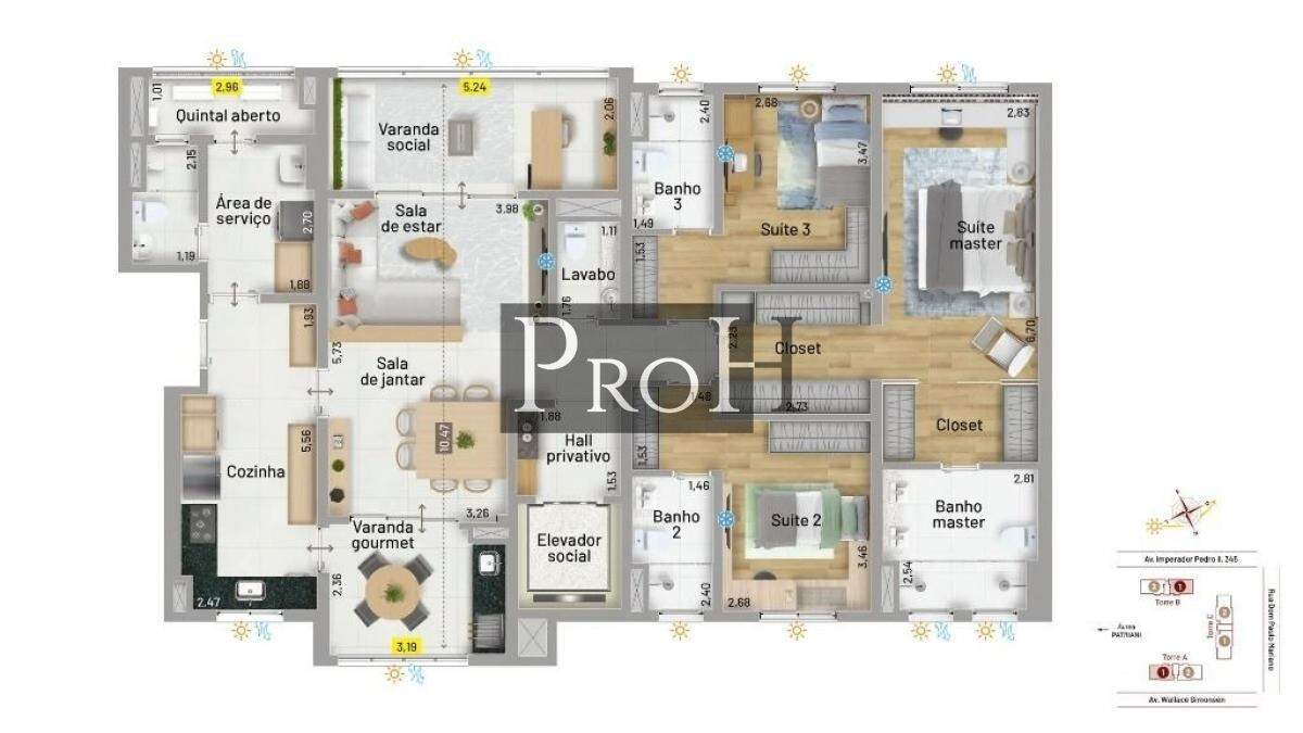 Apartamento, 3 quartos, 163 m² - Foto 27