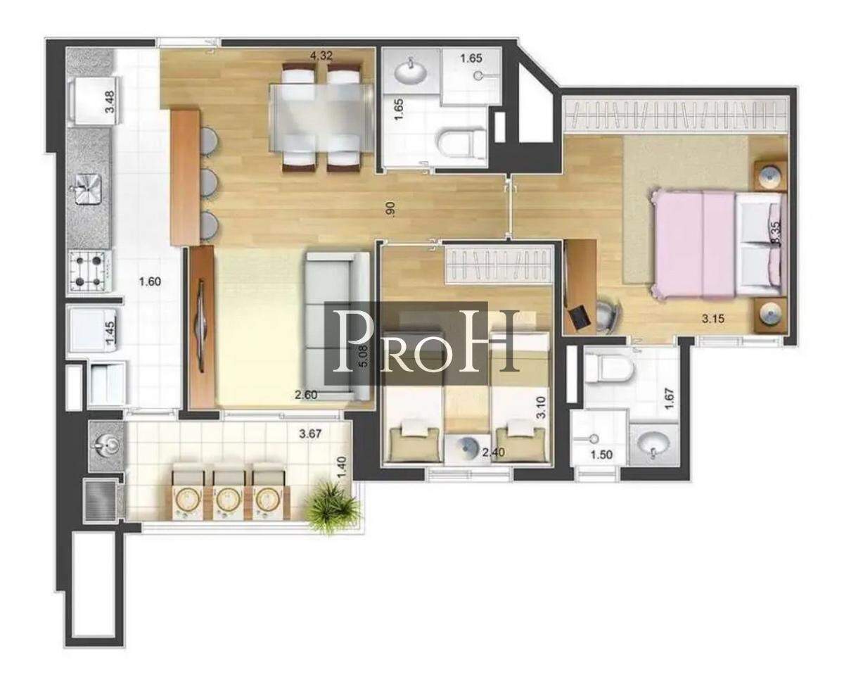 Apartamento, 2 quartos, 59 m² - Foto 30
