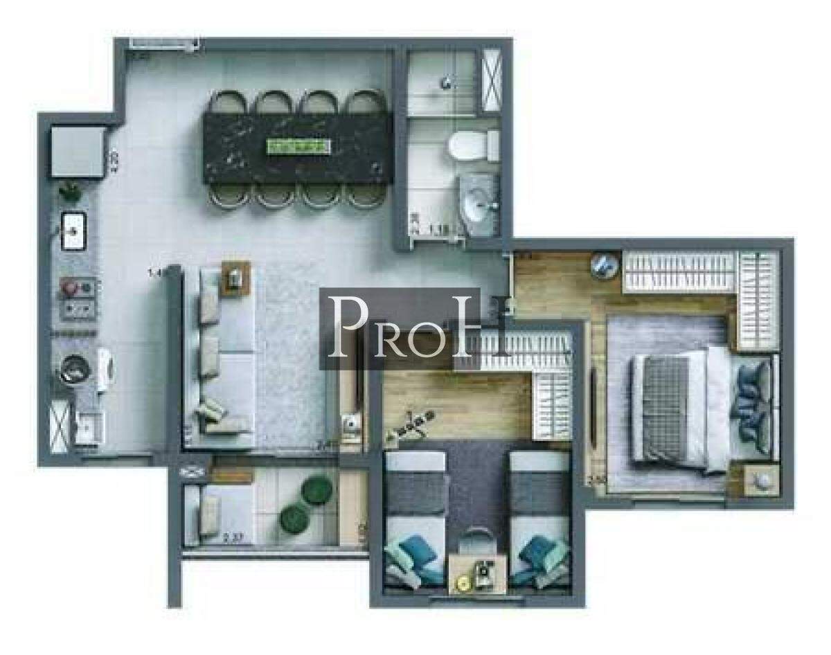 Apartamento, 2 quartos, 51 m² - Foto 22