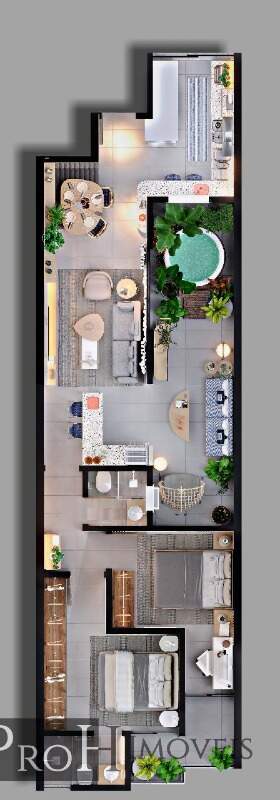 Cobertura à venda com 2 quartos, 138m² - Foto 3
