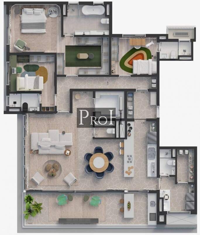 Apartamento, 3 quartos, 210 m² - Foto 6