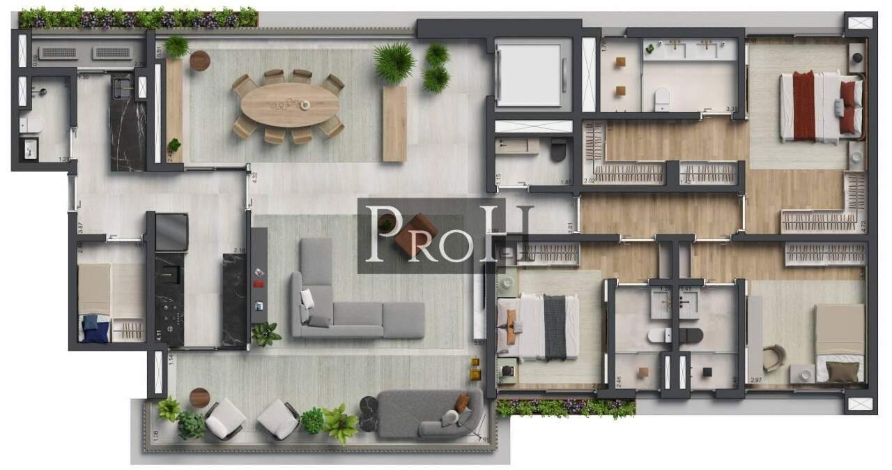 Apartamento, 3 quartos, 198 m² - Foto 7