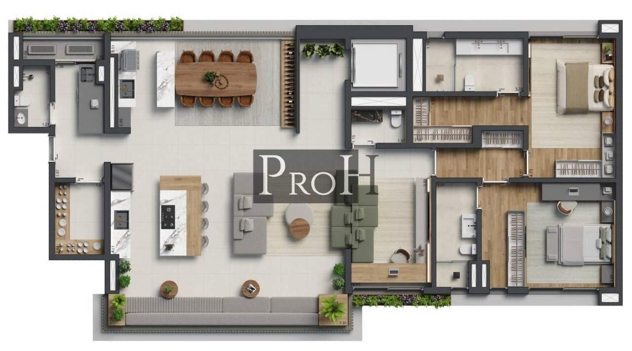 Apartamento, 3 quartos, 198 m² - Foto 9