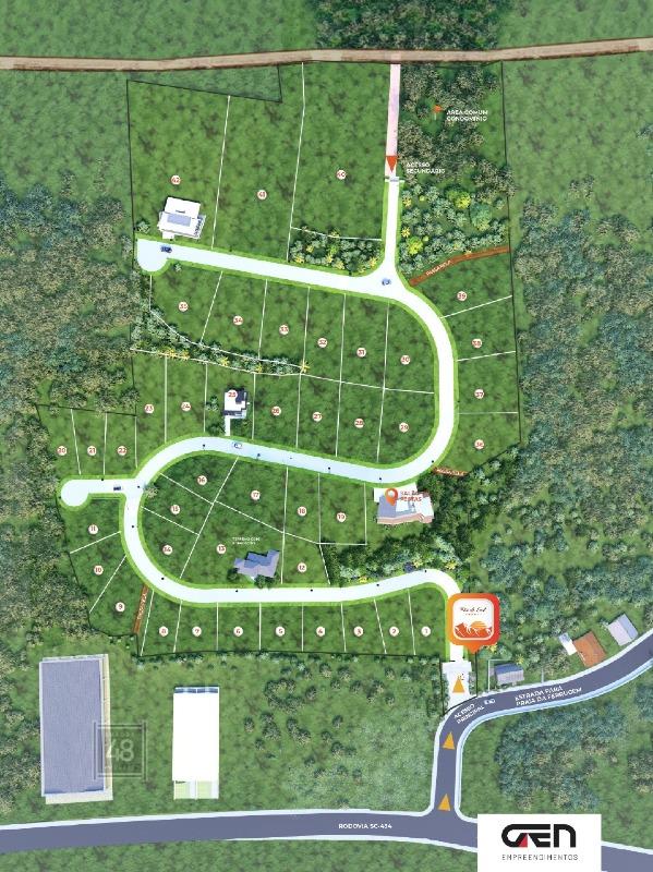 Lote em condomínio à venda no AREIAS DA PALHOCINHA: 