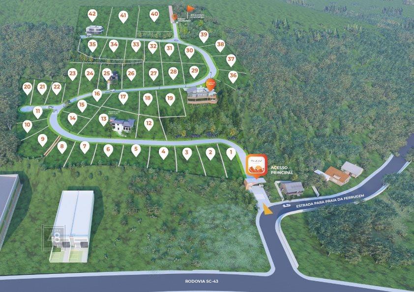 Lote em condomínio à venda no AREIAS DA PALHOCINHA: 