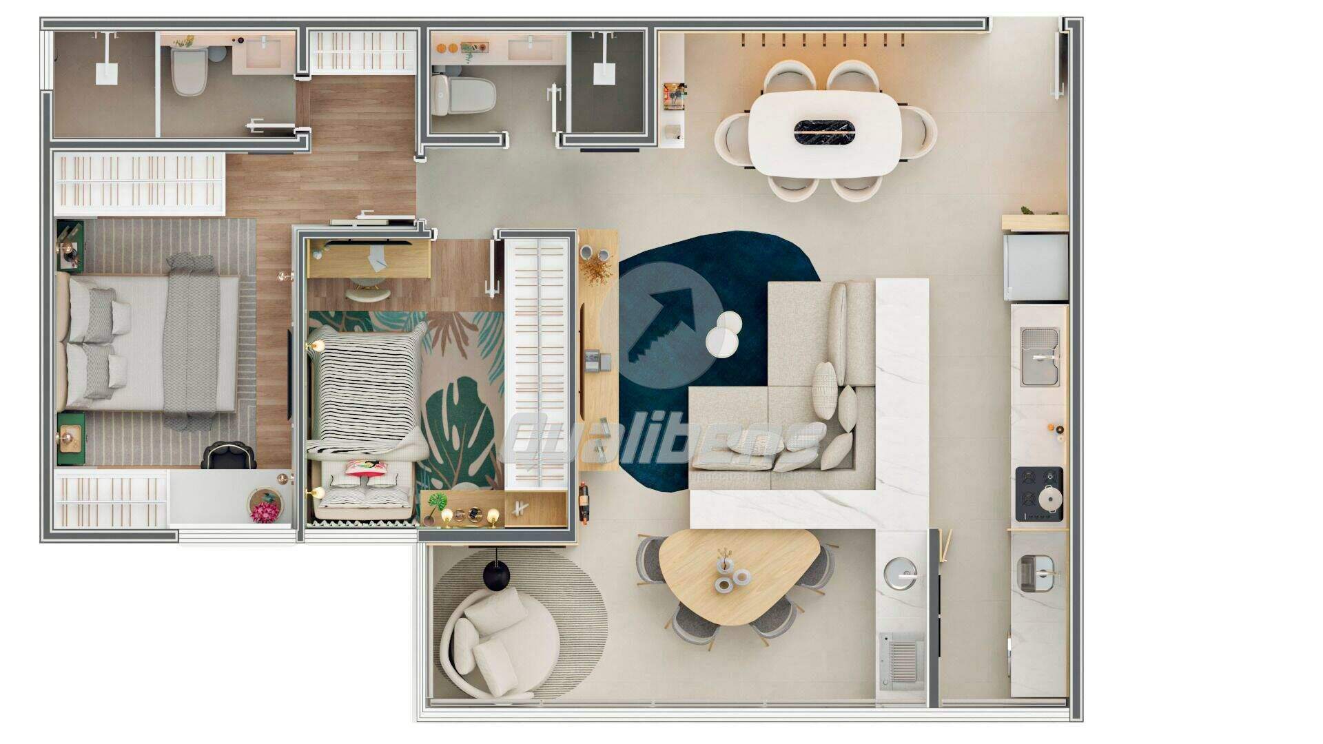 Apartamento à venda no Centro: 