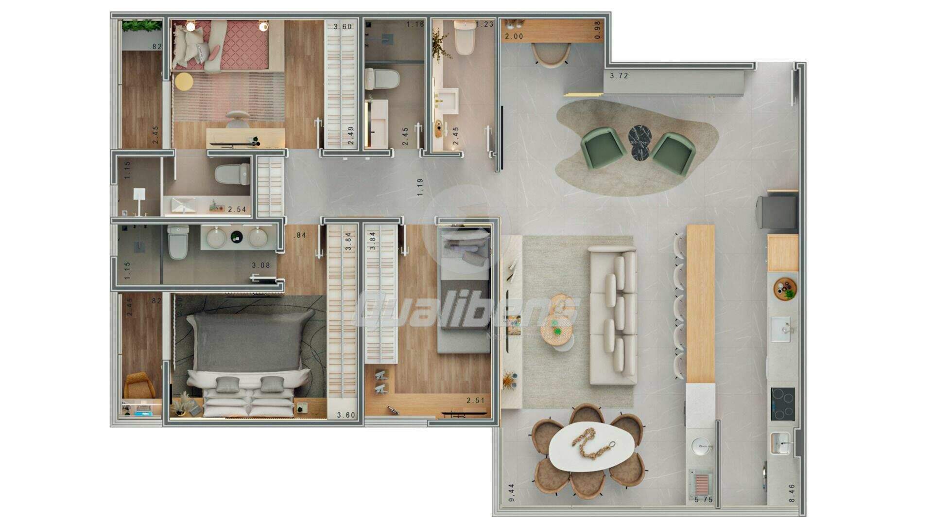 Apartamento à venda no Centro: 