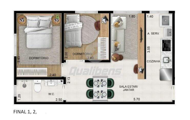 Apartamento à venda no Vila Augusto: 