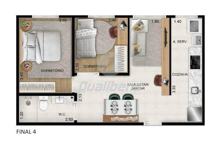 Apartamento à venda no Vila Augusto: 