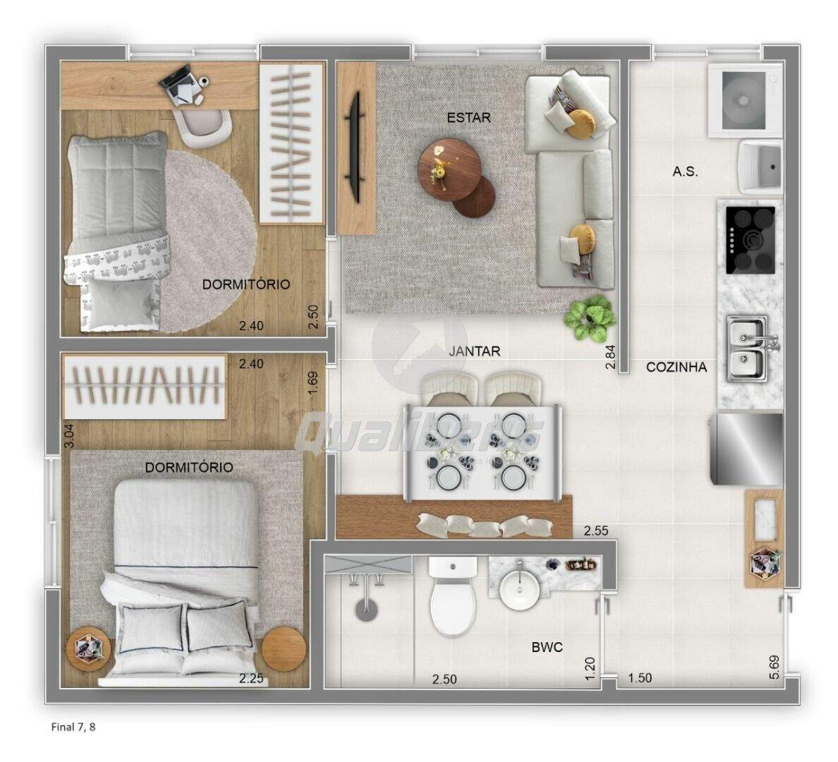 Apartamento à venda no Vila Augusto: 