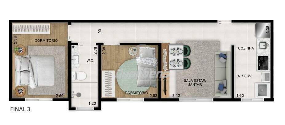 Apartamento à venda no Vila Augusto: 