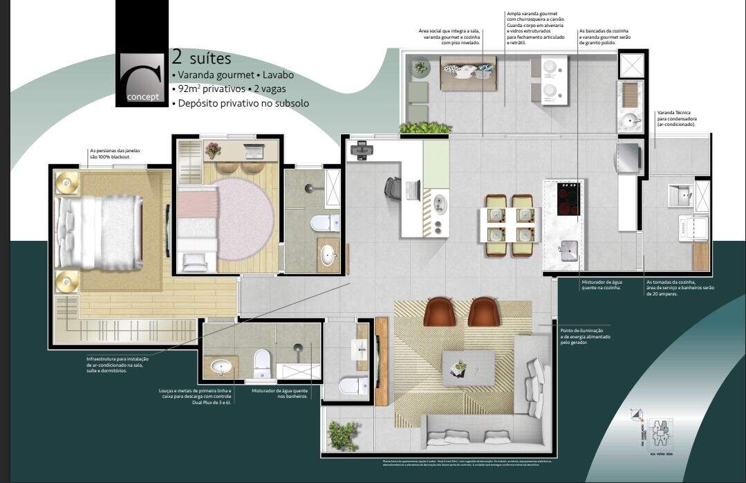 Apartamento à venda no Campestre: 