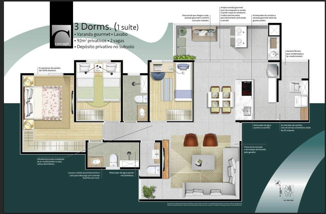 Apartamento à venda no Campestre: 
