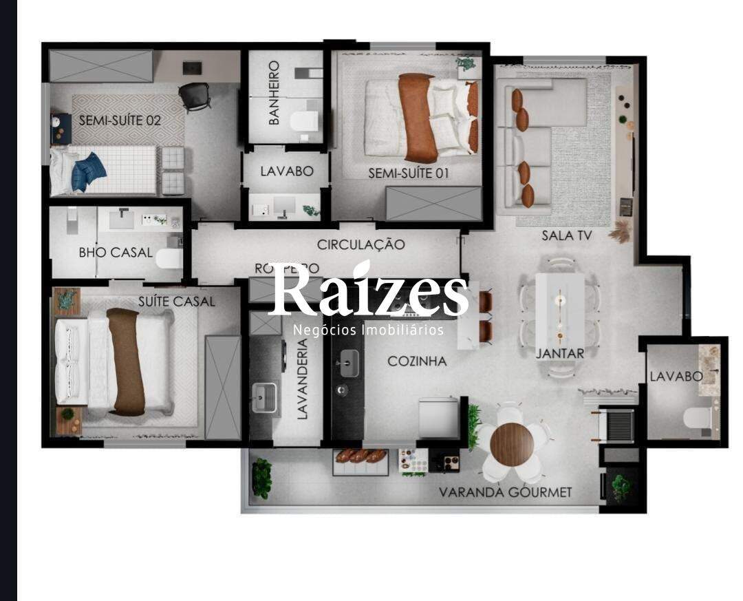 Apartamento, 3 quartos, 95 m² - Foto 2