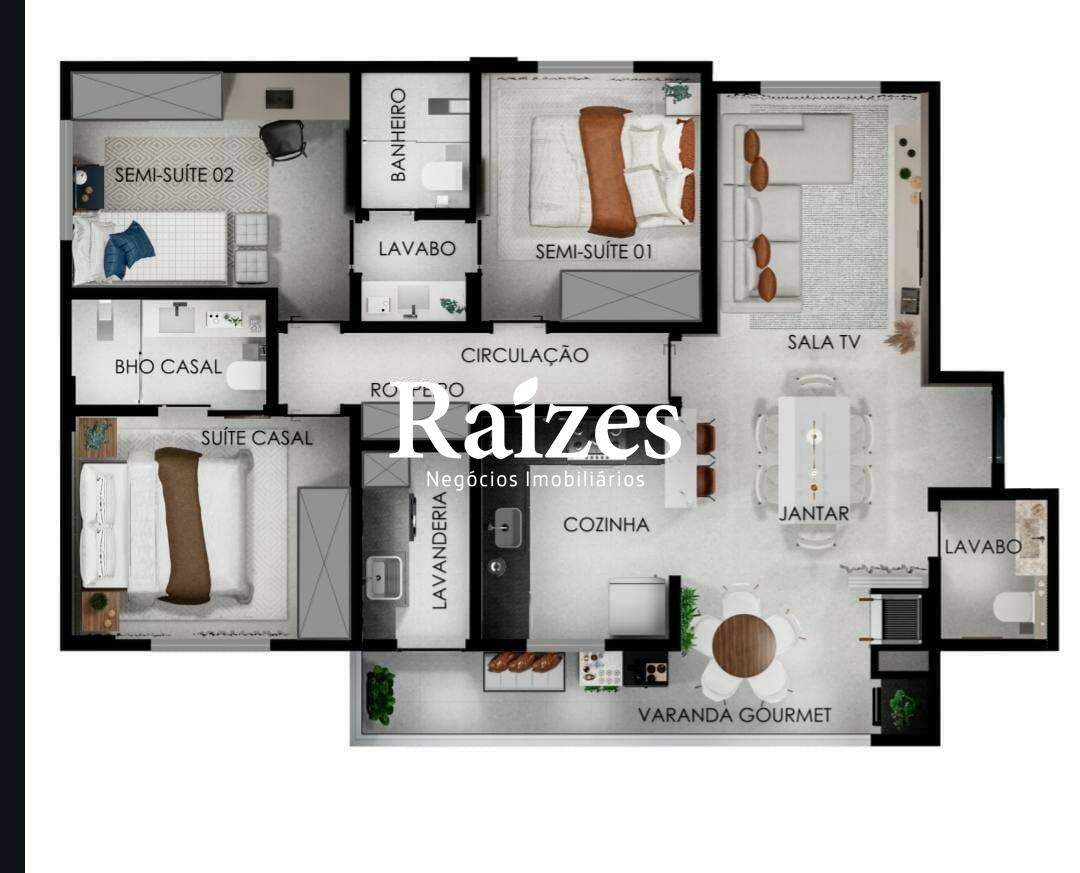 Apartamento, 3 quartos, 95 m² - Foto 3