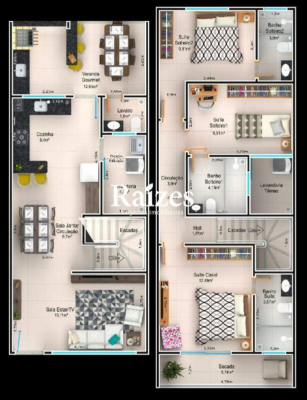 Sobrado, 3 quartos, 126 m² - Foto 15