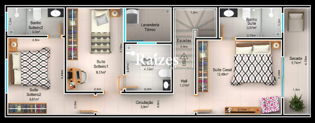 Sobrado, 3 quartos, 126 m² - Foto 11