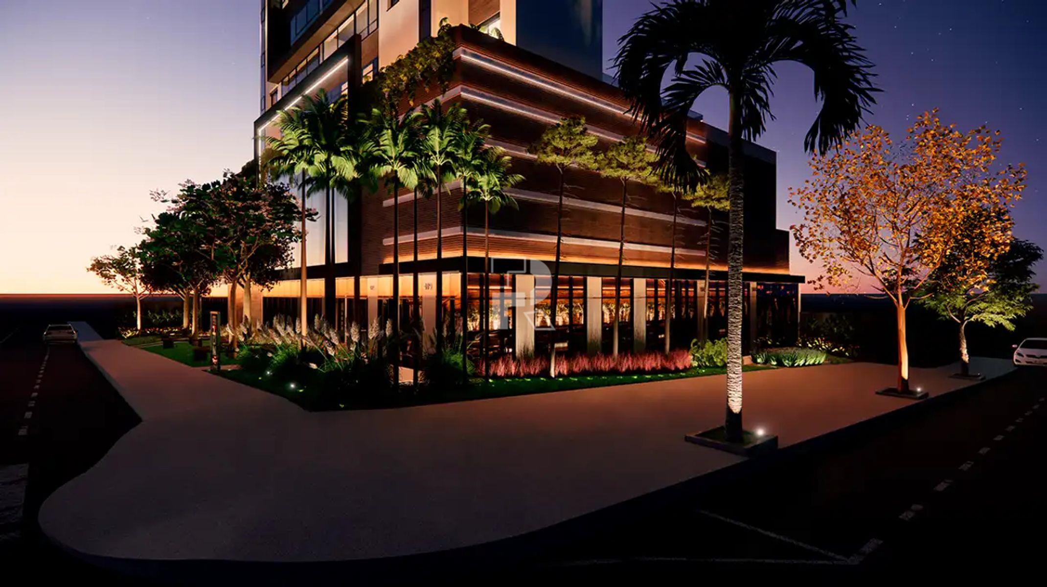 Apartamento à venda no Sion: Fachada noturna