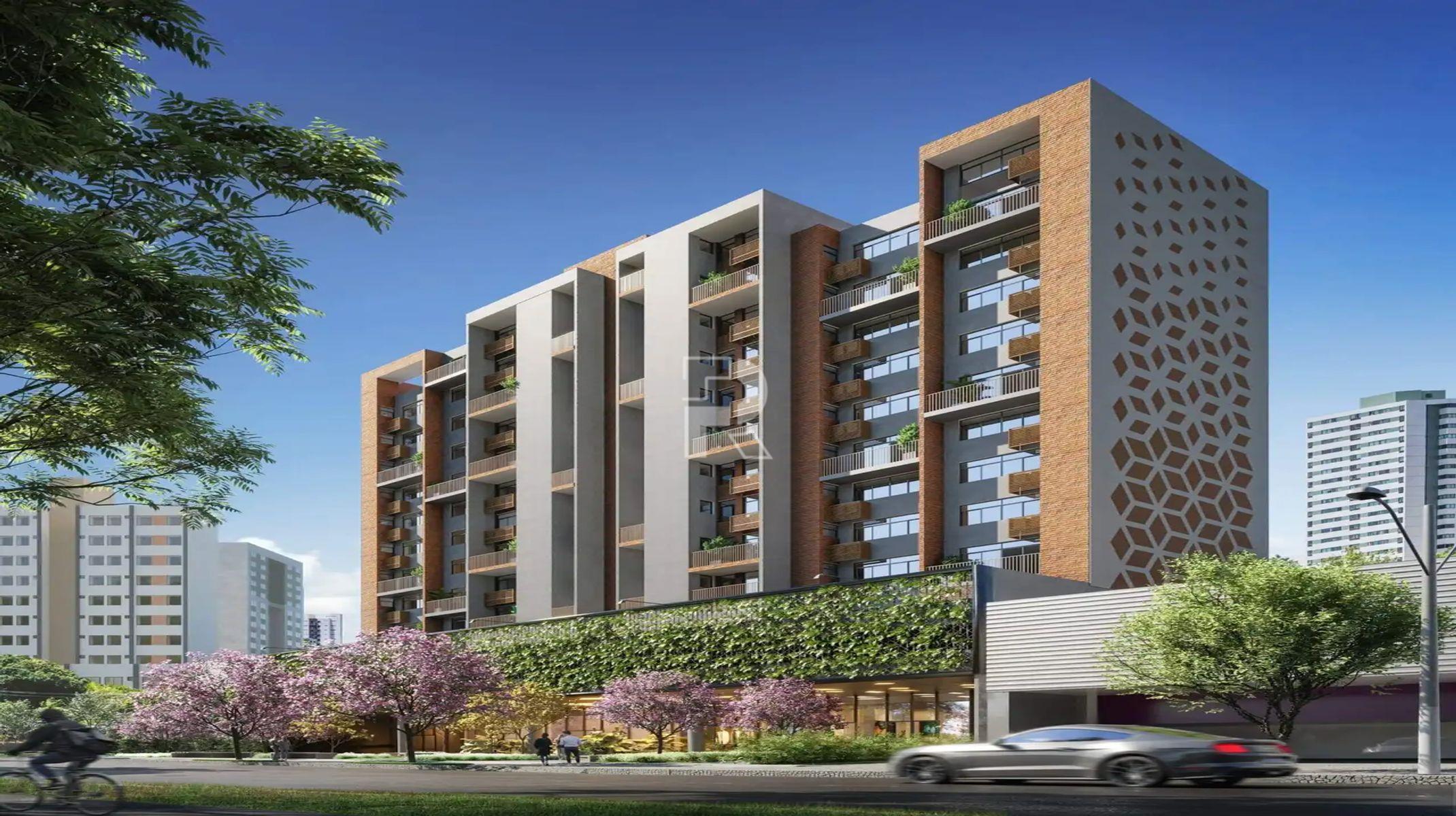 Apartamento à venda no Lourdes: Perspectiva da fachada