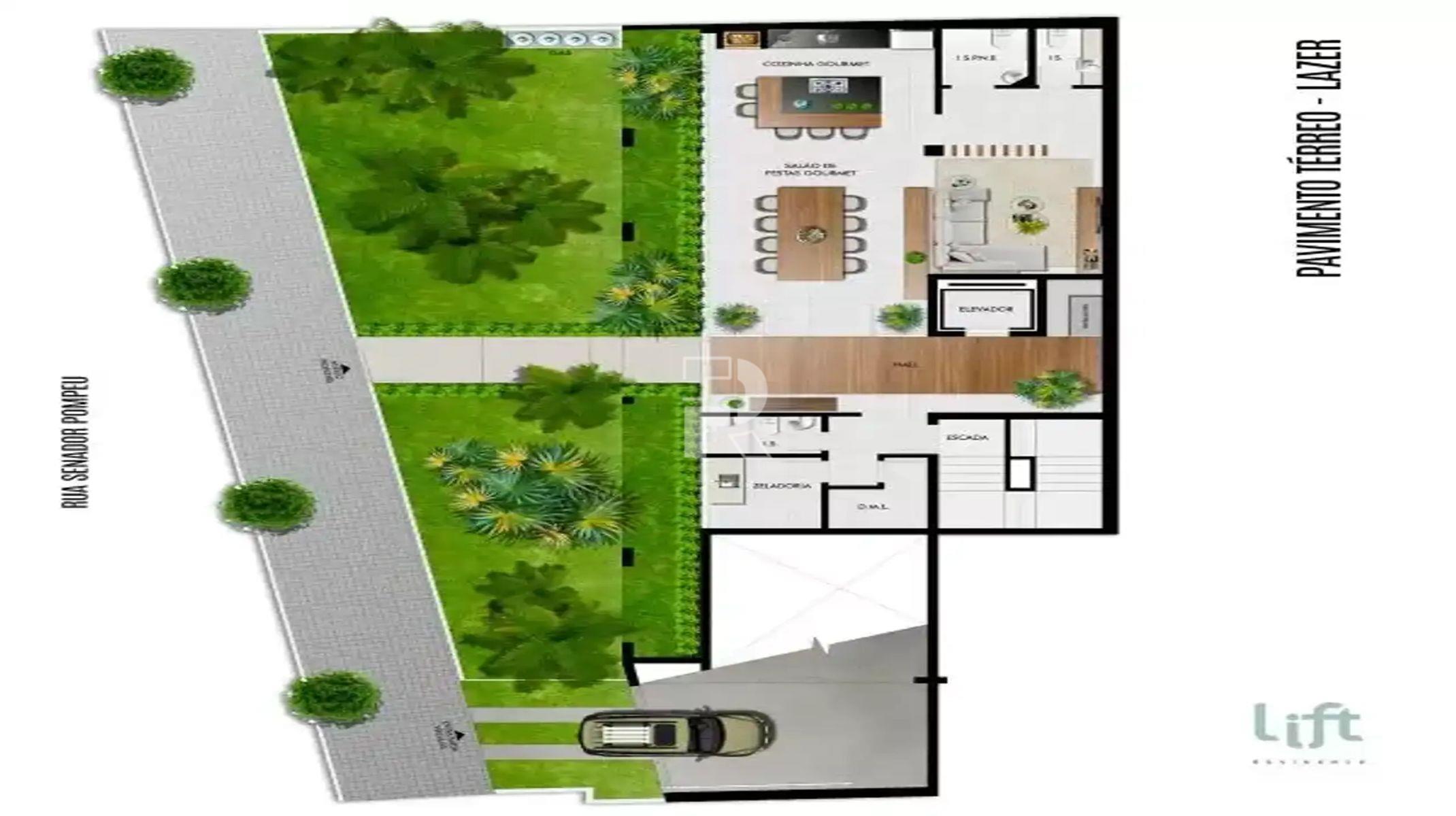 Apartamento à venda no Serra: Térreo