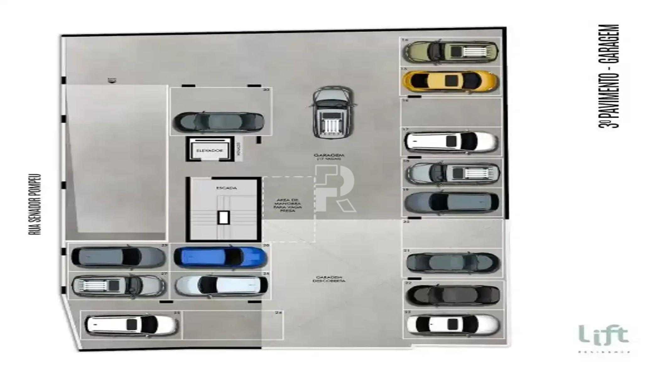 Apartamento à venda no Serra: Garagem - 3º pavimento