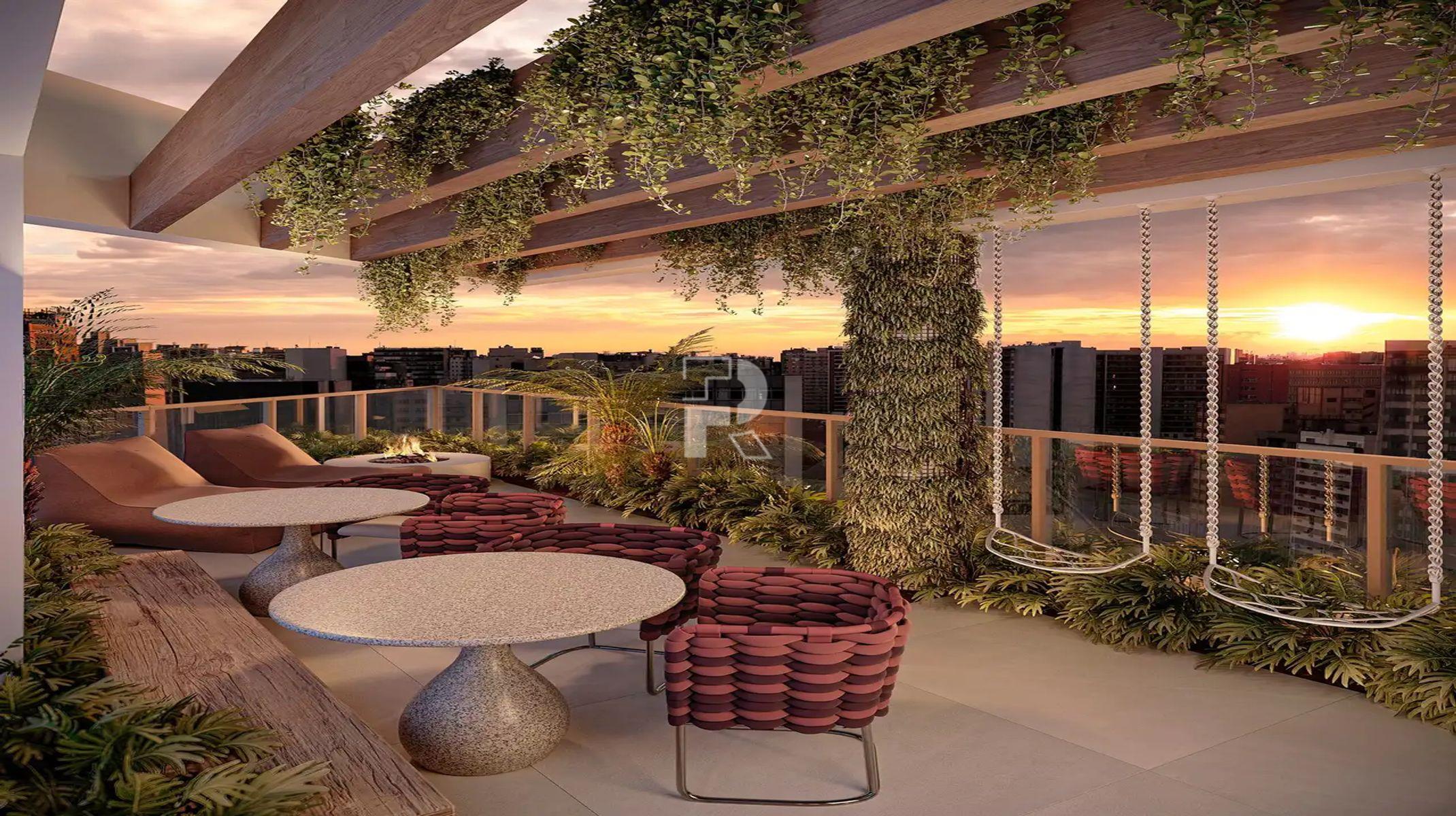 Apartamento à venda no Funcionários: Lounge com fogueira