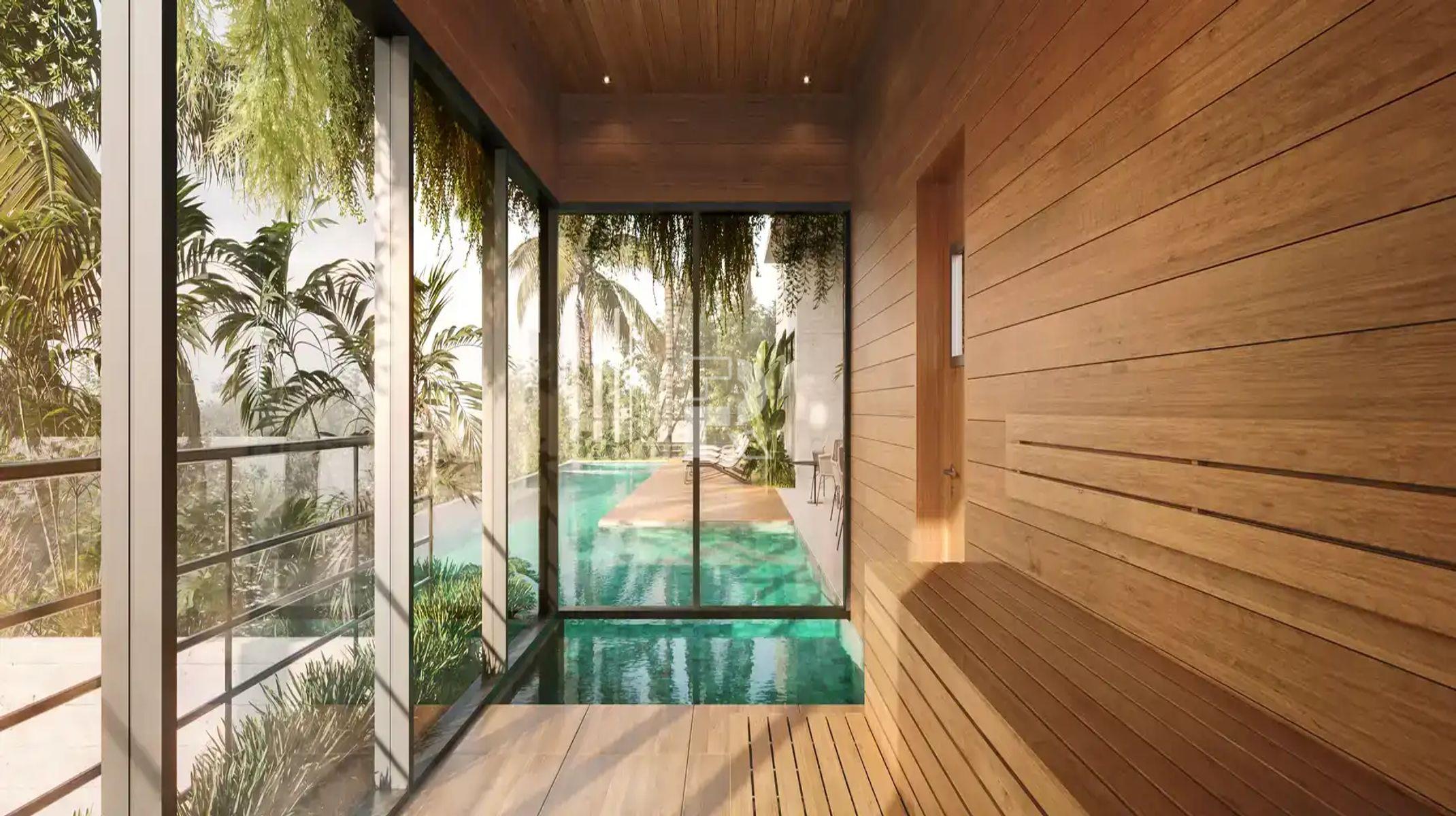 Apartamento à venda no Sion: Sauna seca com acesso à piscina