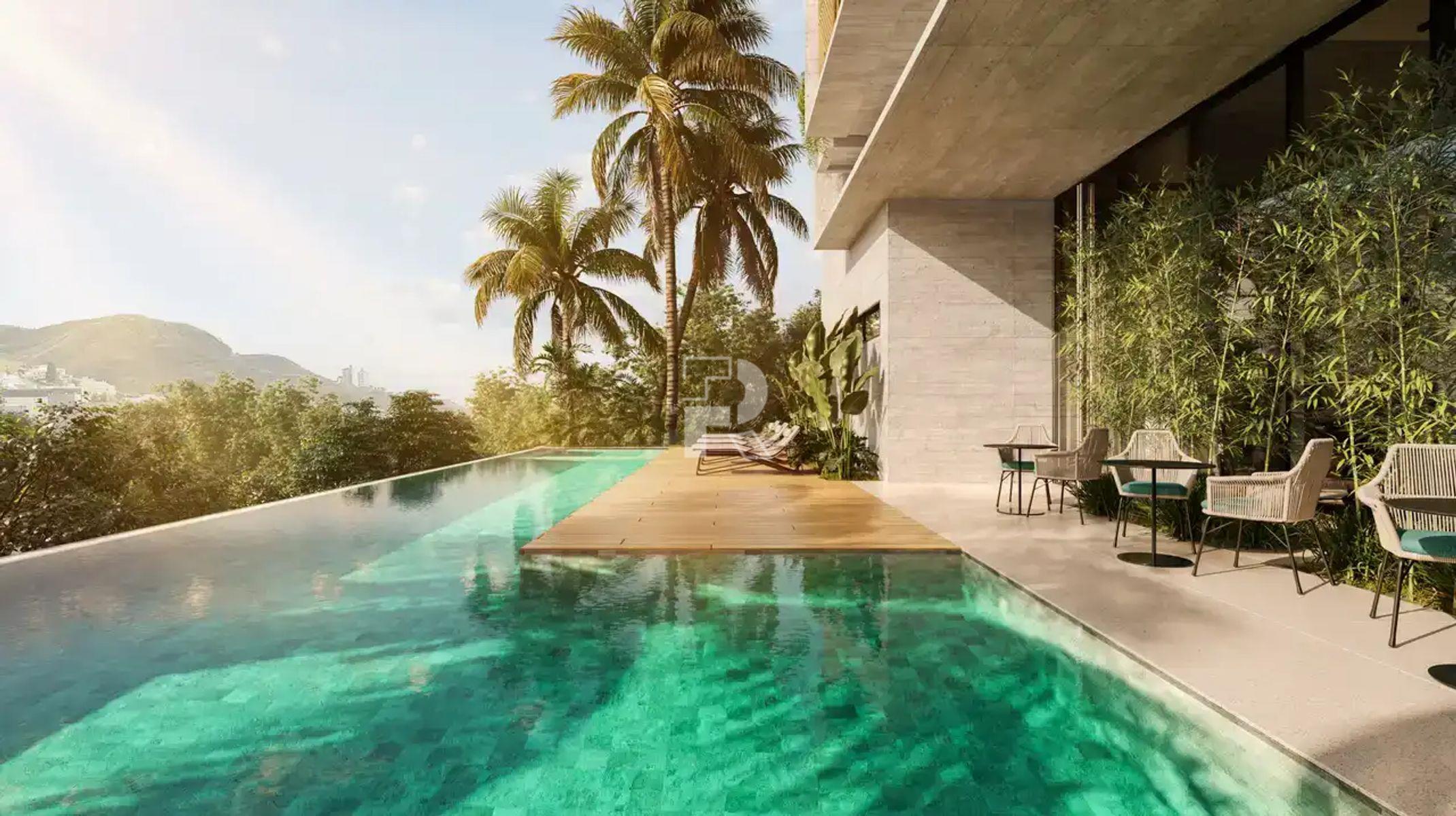 Apartamento à venda no Sion: Piscina com deck