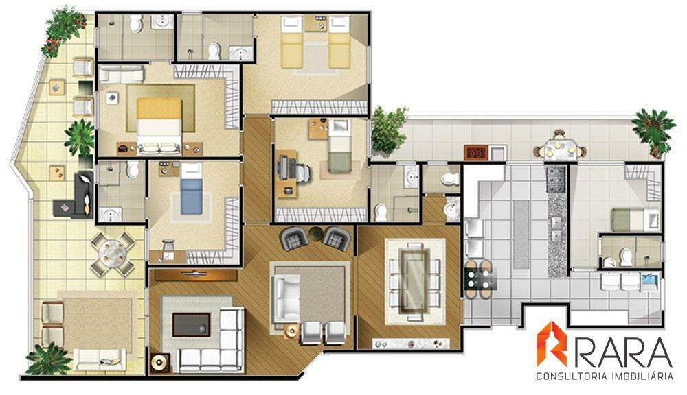 Apartamento à venda com 4 quartos, 252m² - Foto 45