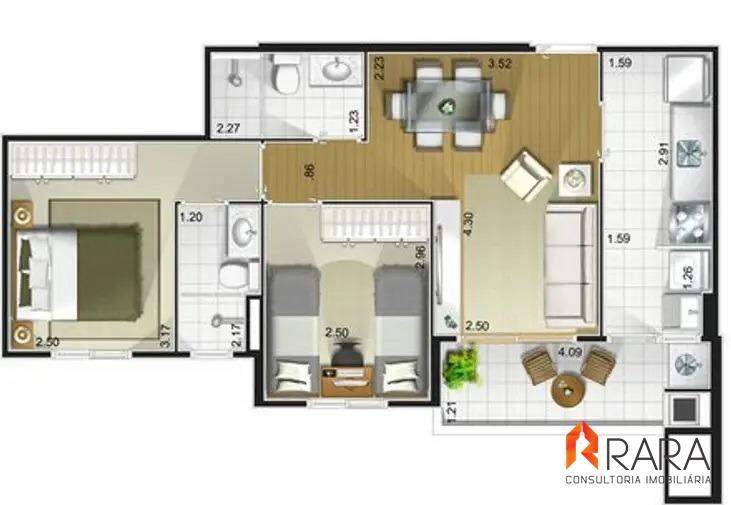 Apartamento à venda com 2 quartos, 56m² - Foto 28