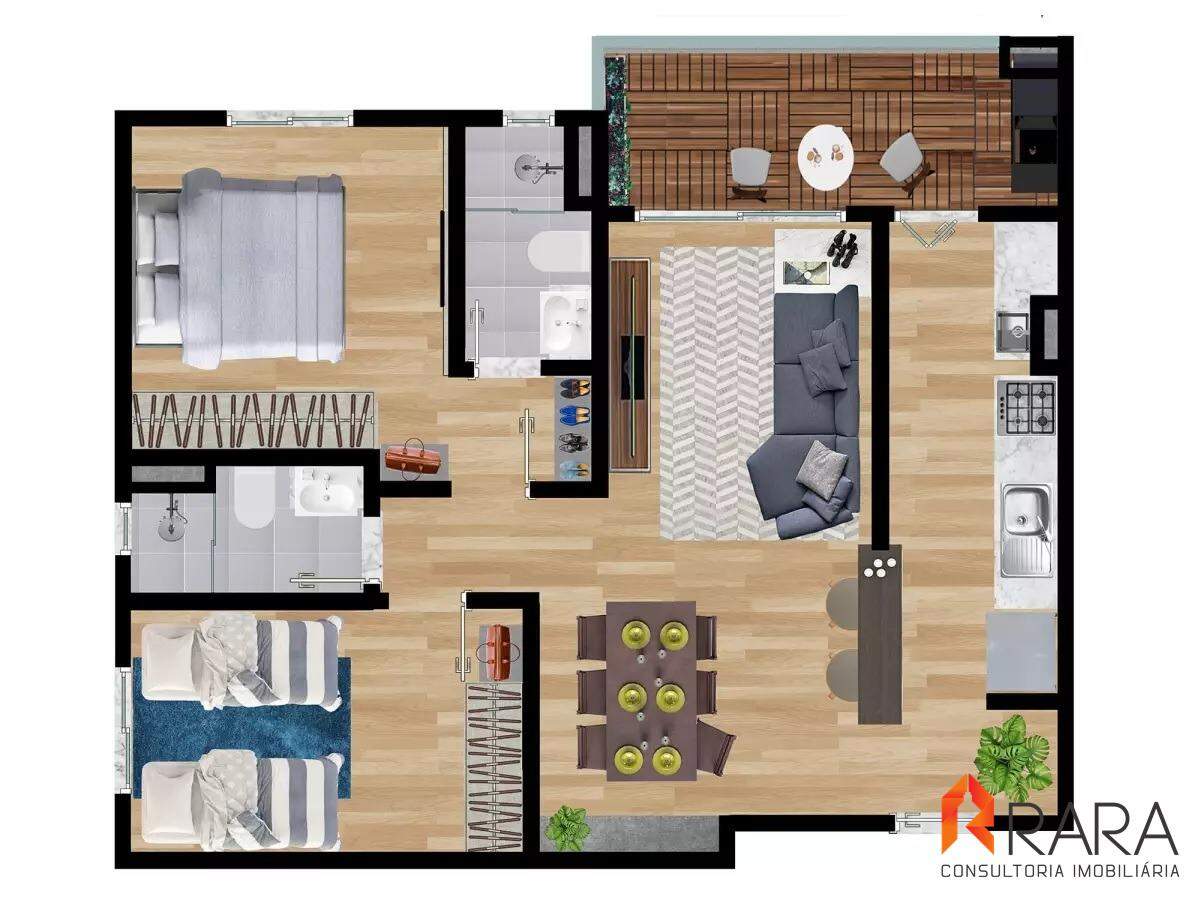 Apartamento à venda com 2 quartos, 65m² - Foto 19