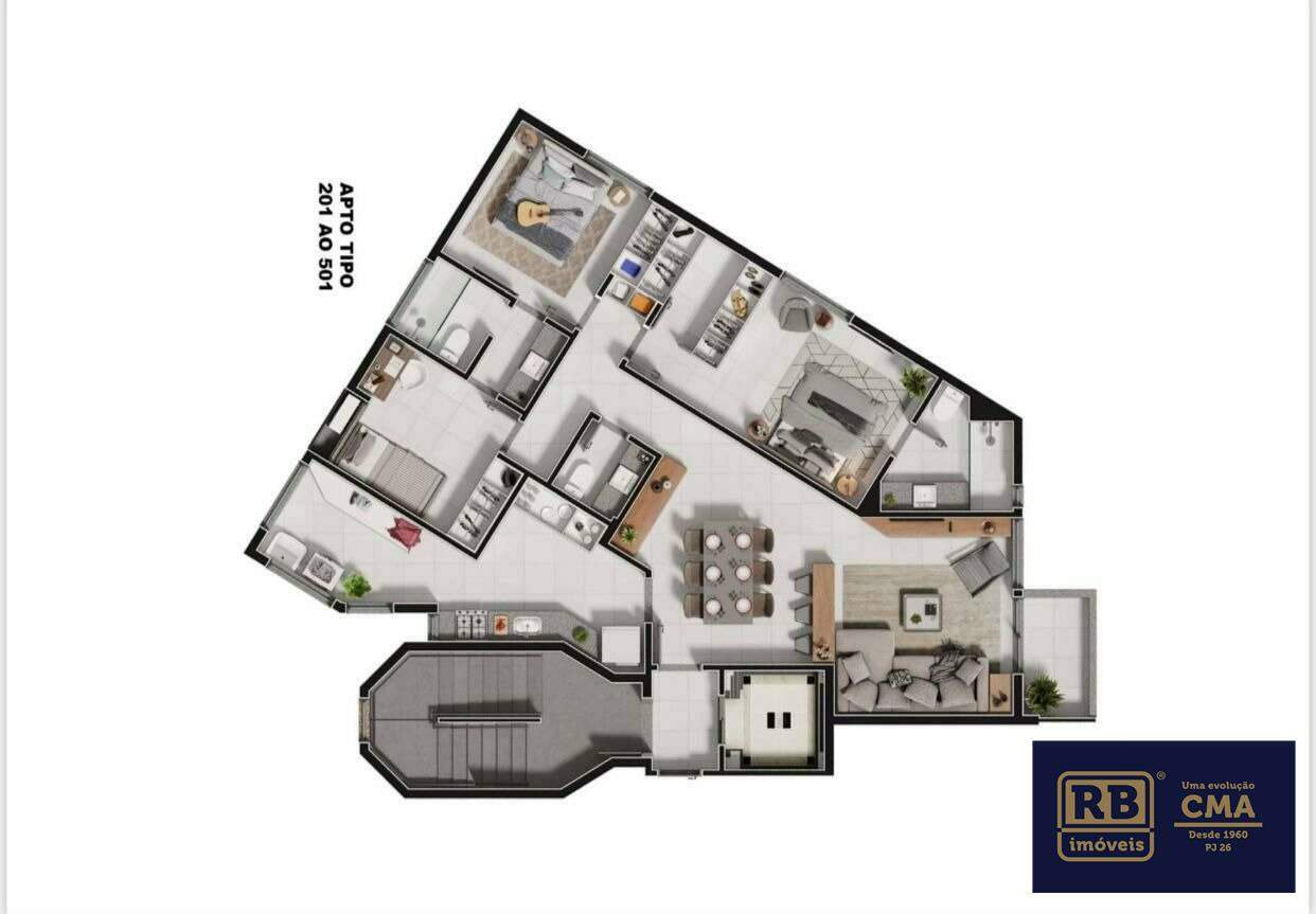 Apartamento à venda com 3 quartos, 101m² - Foto 21