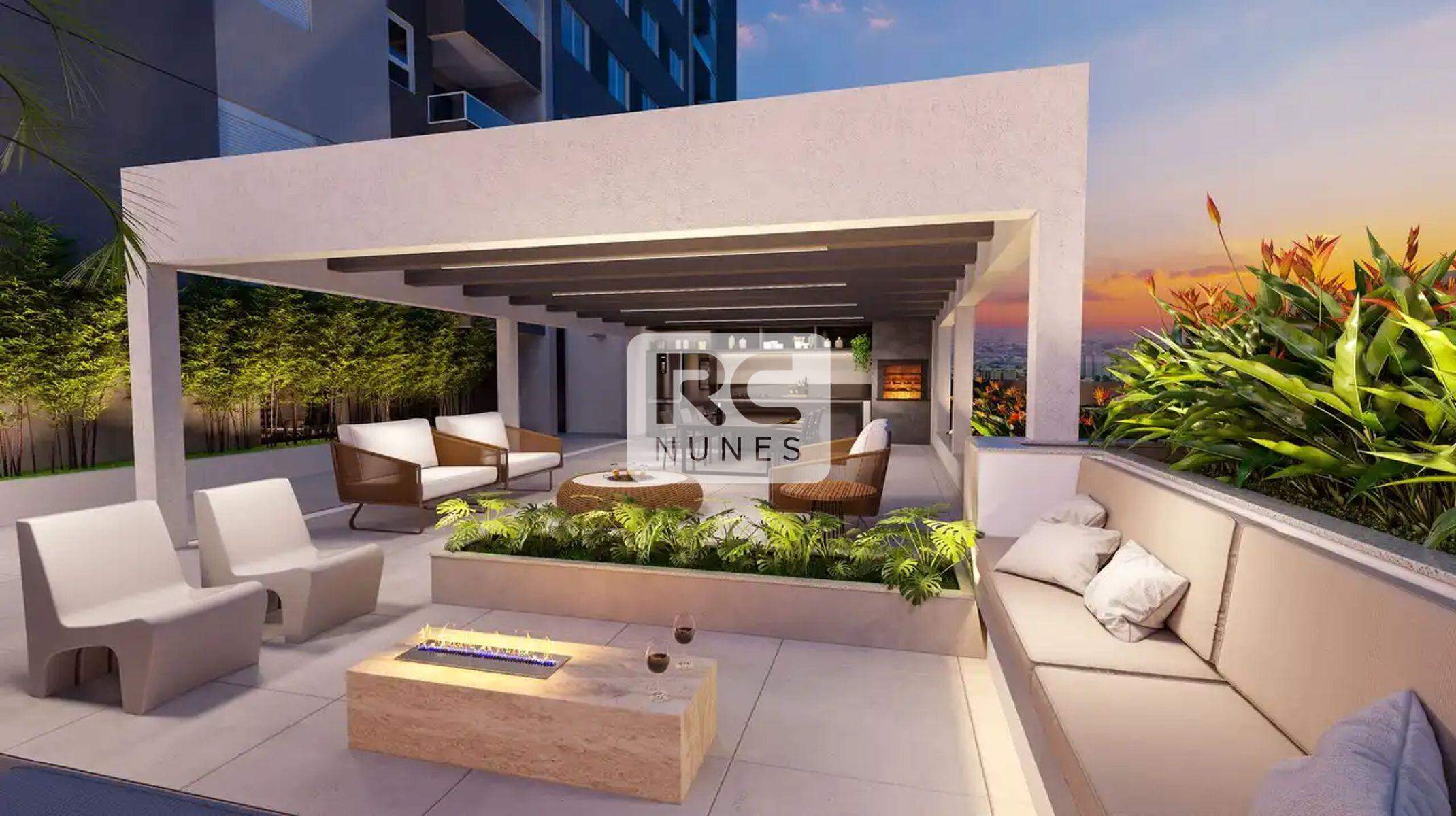 Apartamento à venda no Buritis: Espaço social com lareira