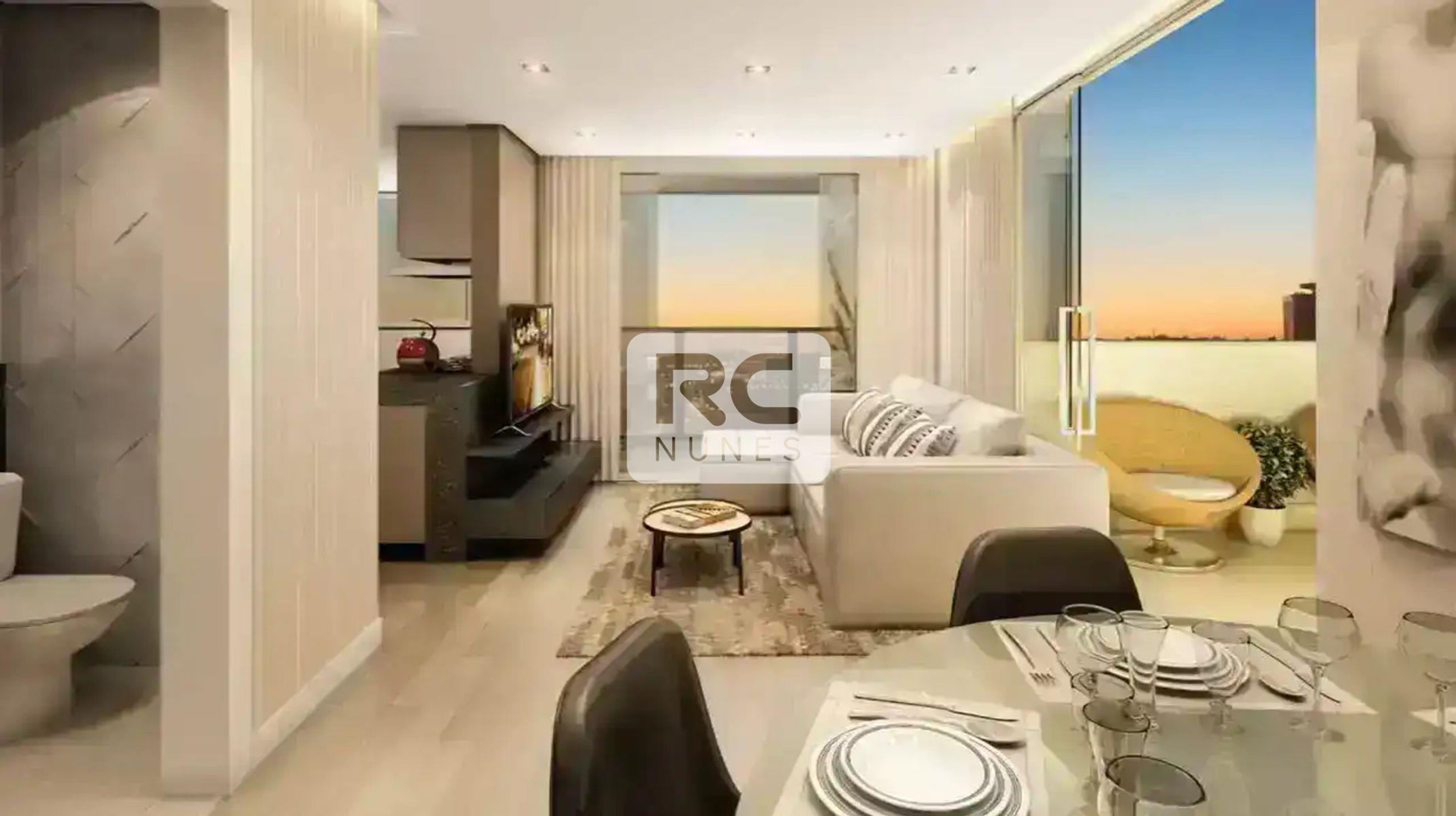 Apartamento à venda no Santo Agostinho: Sala de estar com varanda e área privativa