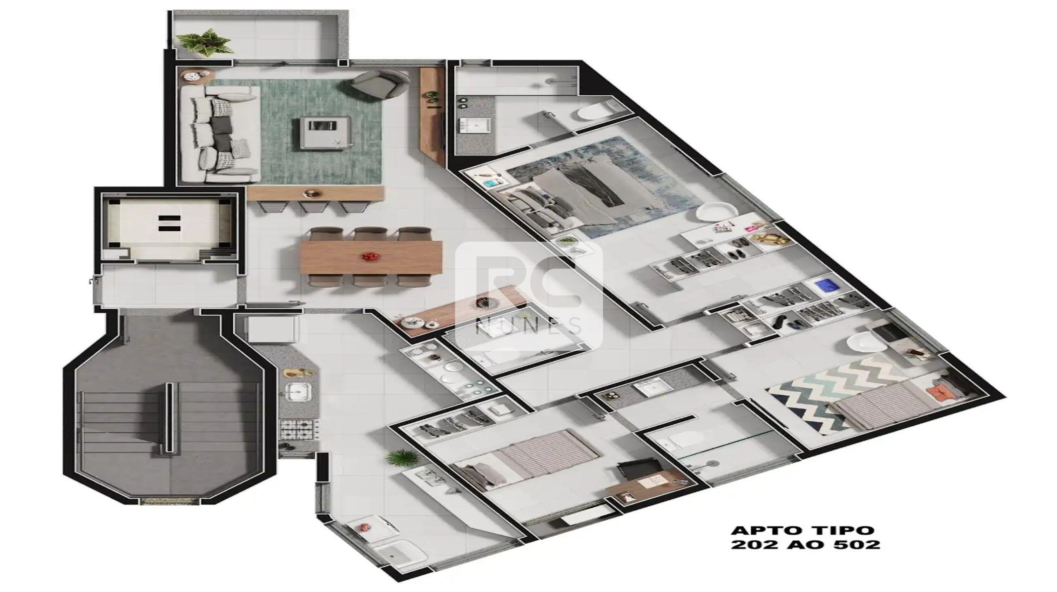Apartamento à venda no Sion: Apartamento tipo - final 02