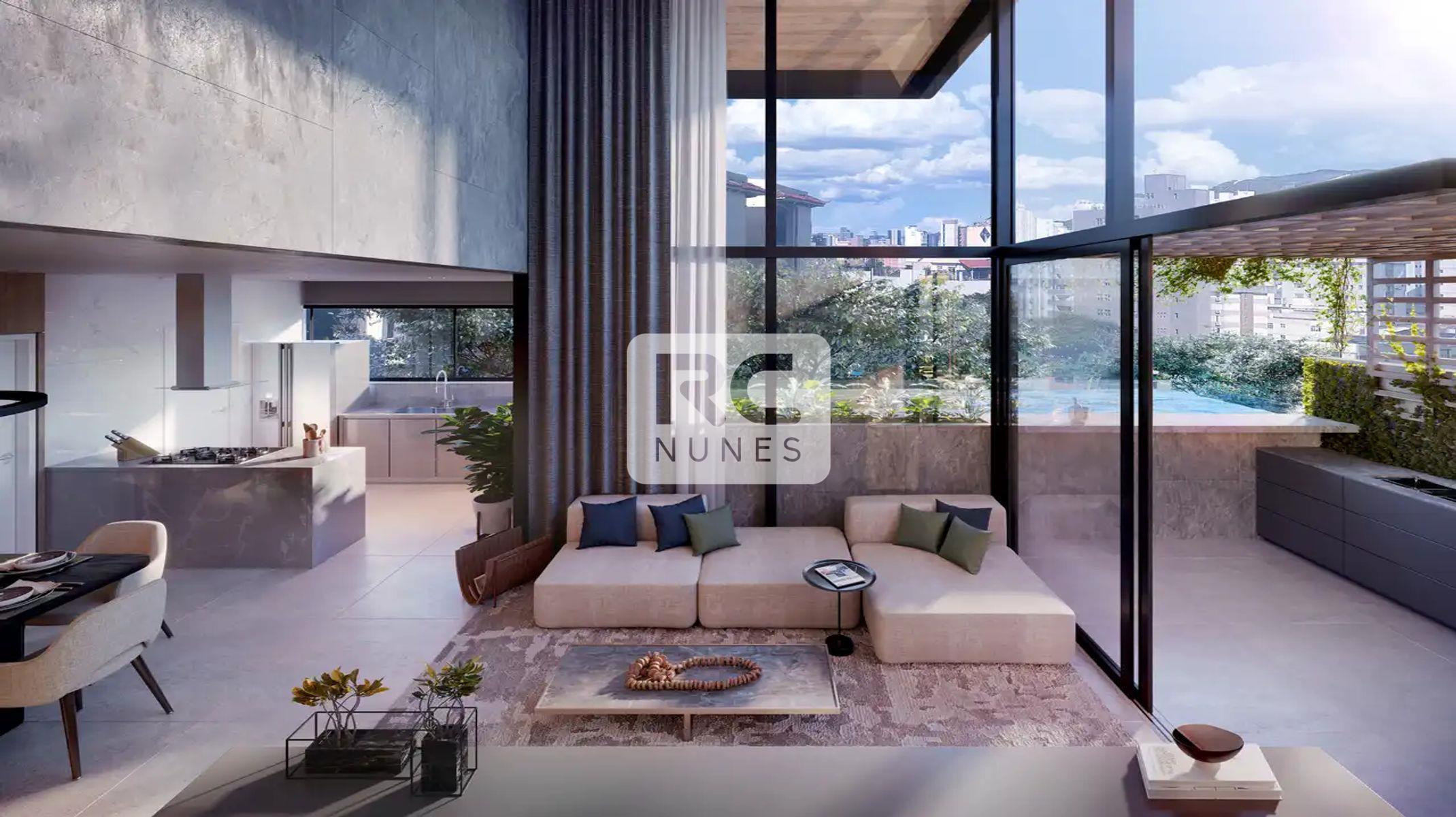 Apartamento à venda no Sion: Sala de estar - 201