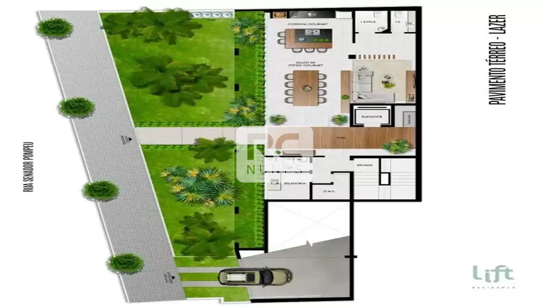 Apartamento à venda no Serra: Térreo