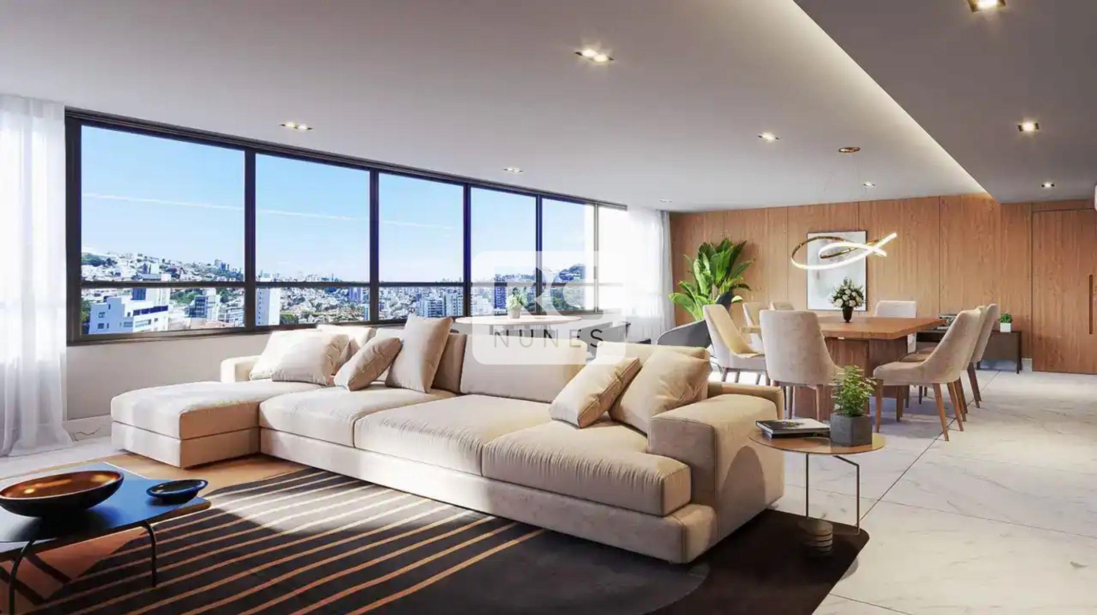 Apartamento à venda no Santa Lúcia: Sala de estar e jantar