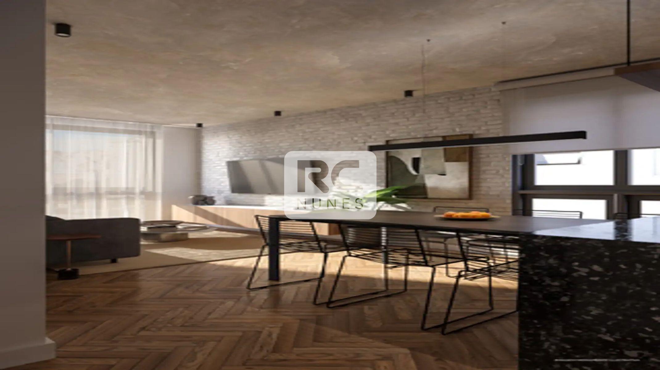 Apartamento à venda no Serra: Sala de estar e cozinha