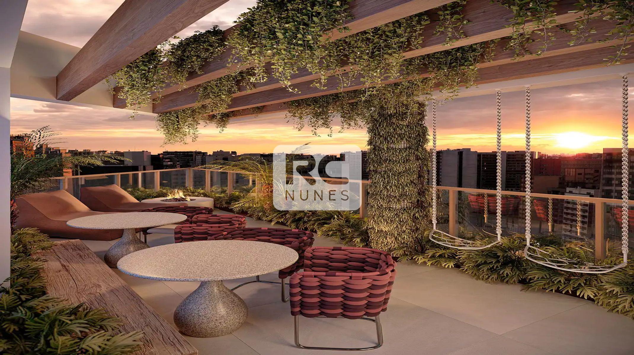 Apartamento à venda no Funcionários: Lounge com fogueira