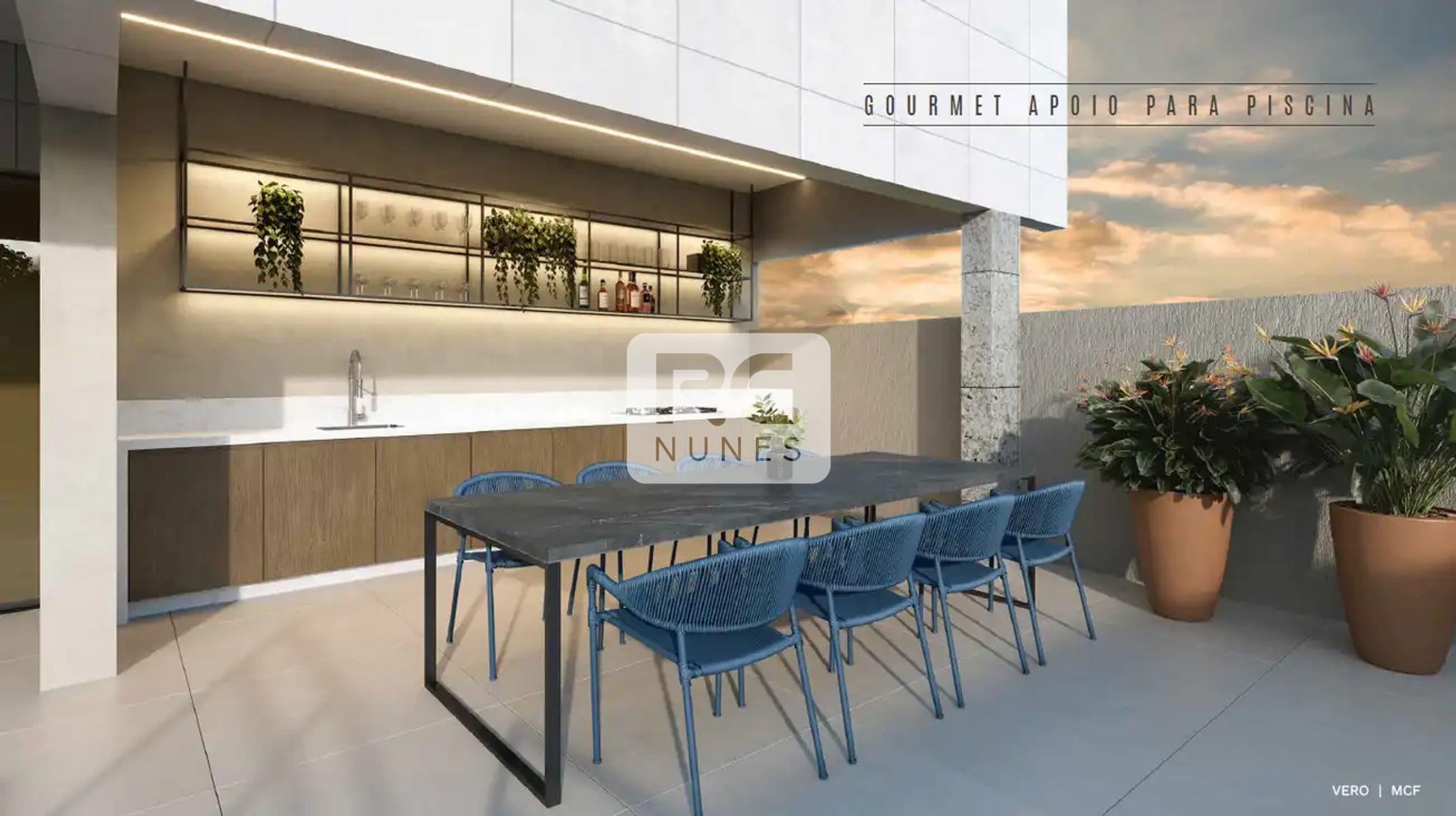 Apartamento à venda no Santo Antônio: Espaço gourmet na piscina