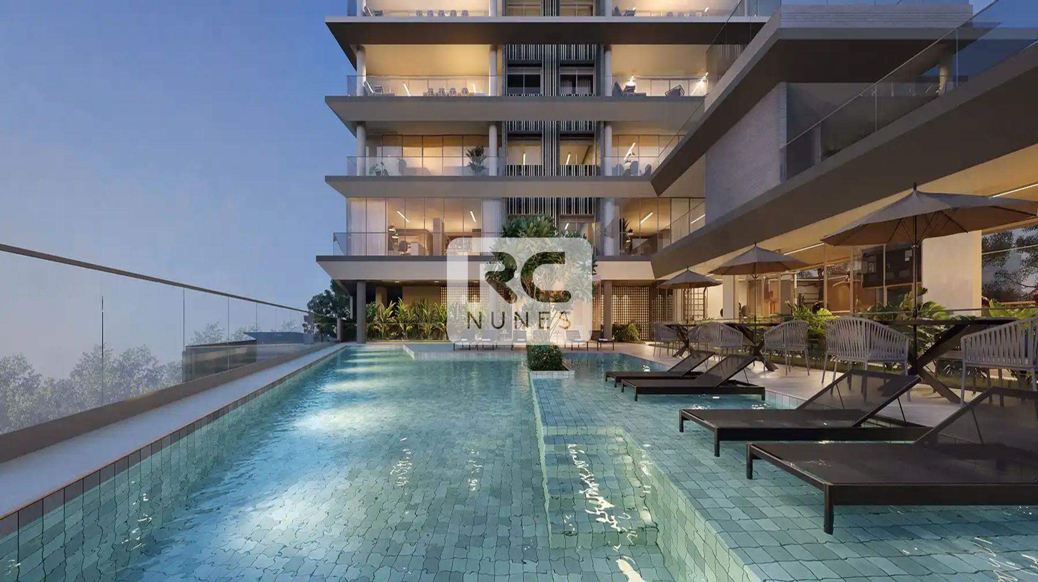 Apartamento à venda no Vila da Serra: Piscina com deck e prainha